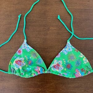 Floral Print Triangle Top size:M?